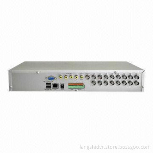 Standalone DVR, 16CH Video Input, 3G Mobile Phone Viewing, Dual Streaming, Supports VGA Output